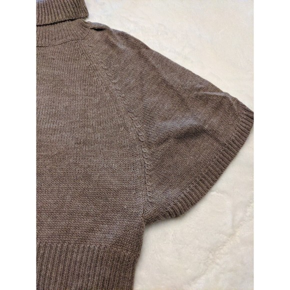 Debbie Morgan Womens Beige Batwing Cowl-Neck Short-Sleeve Sweater Size Small - Picture 2 of 8